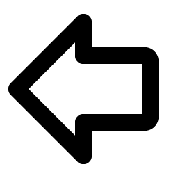 Arrow Fat Left Bold Smiley – Icons
