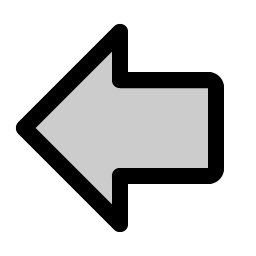 Arrow Fat Left Duotone Smiley – Icons