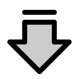 Arrow Fat Line Down Duotone Smiley – Icons