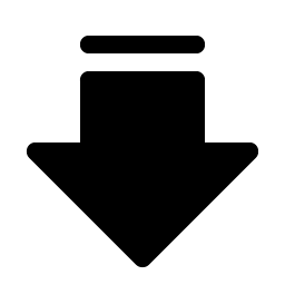 Arrow Fat Line Down Fill Smiley – Icons