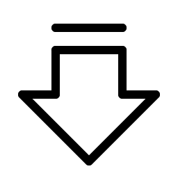 Arrow Fat Line Down Light Smiley – Icons
