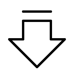 Arrow Fat Line Down Thin Smiley – Icons
