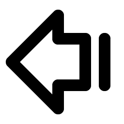 Arrow Fat Line Left Bold Smiley – Icons