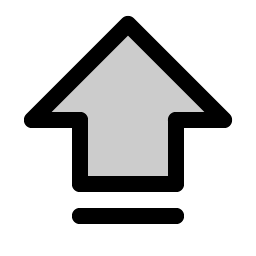 Arrow Fat Line Up Duotone Smiley – Icons