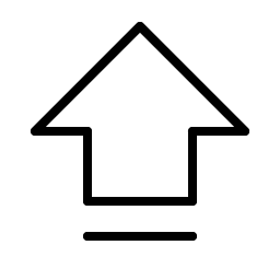 Arrow Fat Line Up Thin Smiley – Icons