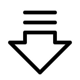 Arrow Fat Lines Down Light Smiley – Icons
