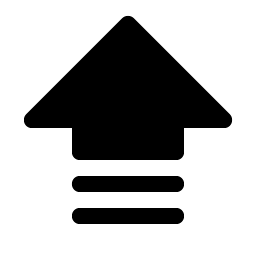 Arrow Fat Lines Up Fill Smiley – Icons