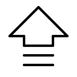 Arrow Fat Lines Up Thin Smiley – Icons