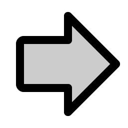 Arrow Fat Right Duotone Smiley – Icons