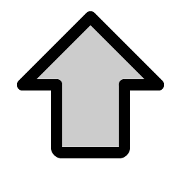Arrow Fat Up Duotone Smiley – Icons