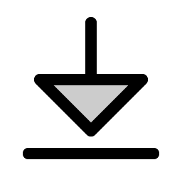 Arrow Line Down Duotone Smiley – Icons
