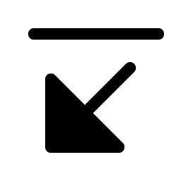 Arrow Line Down Left Fill Smiley – Icons