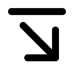 Arrow Line Down Right Bold Smiley – Icons