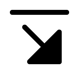 Arrow Line Down Right Fill Smiley – Icons