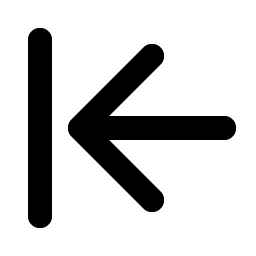 Arrow Line Left Bold Smiley – Icons