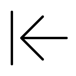 Arrow Line Left Thin Smiley – Icons