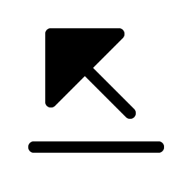 Arrow Line Up Left Fill Smiley – Icons
