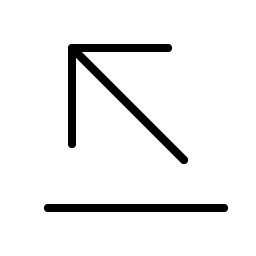 Arrow Line Up Left Thin Smiley – Icons