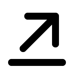 Arrow Line Up Right Bold Smiley – Icons
