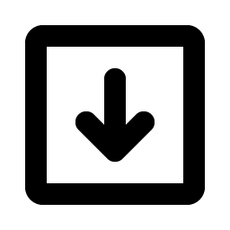 Arrow Square Down Bold Smiley – Icons