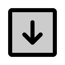 Arrow Square Down Duotone Smiley – Icons