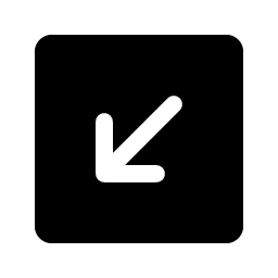 Arrow Square Down Left Fill Smiley – Icons