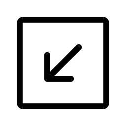 Arrow Square Down Left Light Smiley – Icons