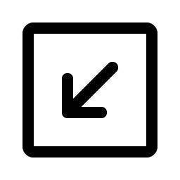 Arrow Square Down Left Smiley – Icons