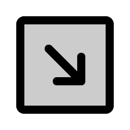 Arrow Square Down Right Duotone Smiley – Icons