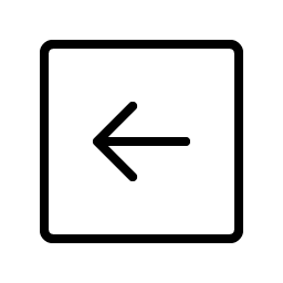 Arrow Square Left Thin Smiley – Icons