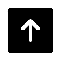 Arrow Square Up Fill Smiley – Icons