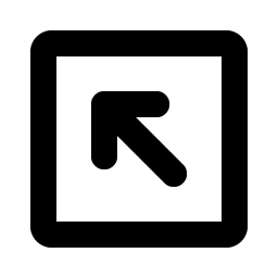 Arrow Square Up Left Bold Smiley – Icons