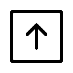 Arrow Square Up Light Smiley – Icons