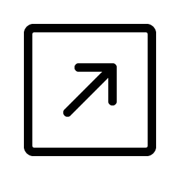 Arrow Square Up Right Light Smiley – Icons