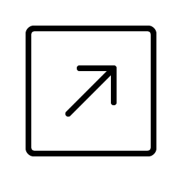 Arrow Square Up Right Thin Smiley – Icons