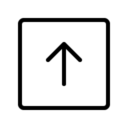 Arrow Square Up Thin Smiley – Icons
