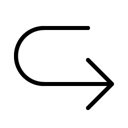 Arrow U Down Right Thin Smiley – Icons