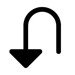 Arrow U Left Down Fill Smiley – Icons