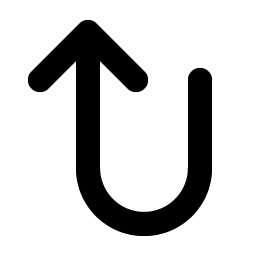 Arrow U Left Up Bold Smiley – Icons