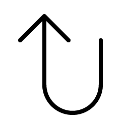 Arrow U Left Up Thin Smiley – Icons