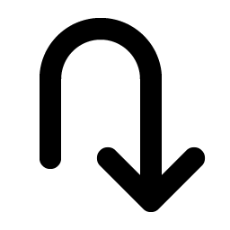 Arrow U Right Down Bold Smiley – Icons