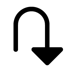 Arrow U Right Down Fill Smiley – Icons