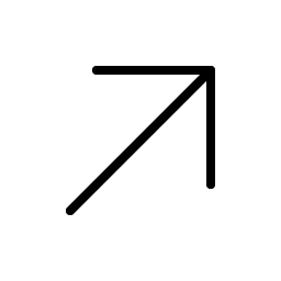 Arrow Up Right Thin Smiley – Icons