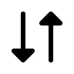 Arrows Down Up Fill Smiley – Icons