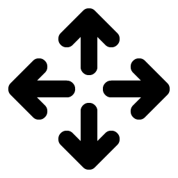 Arrows Out Cardinal Bold Smiley – Icons