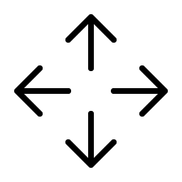 Arrows Out Cardinal Thin Smiley – Icons
