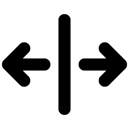 Arrows Out Line Horizontal Bold Smiley – Icons
