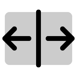Arrows Out Line Horizontal Duotone Smiley – Icons