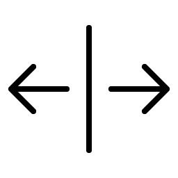 Arrows Out Line Horizontal Thin Smiley – Icons