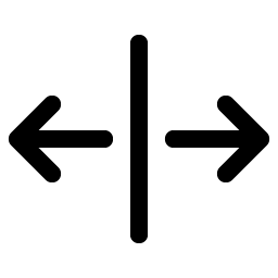 Arrows Out Line Horizontal Smiley – Icons